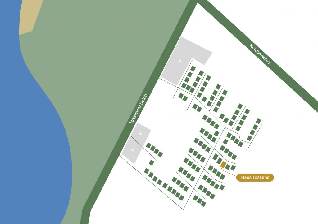 Haus Tossens - Lageplan